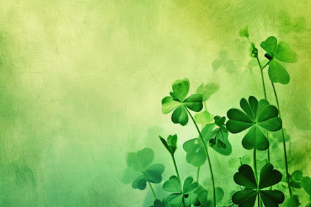 st. patrick's day abstract green background for design colorful abstract background. AI generative.の素材