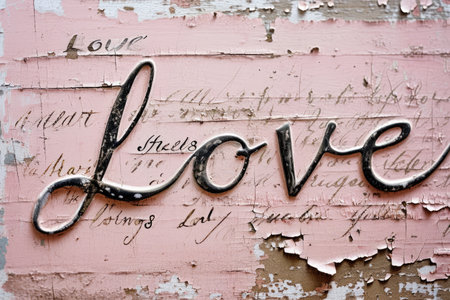 display love background in red tones, created with generative ai technology.の素材