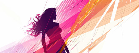 international women's day. Women's history month celebration background .generative ai.の素材