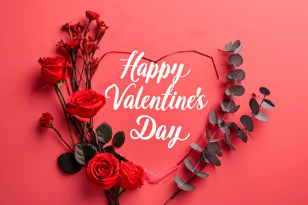 Happy valentines day backgrouind. valentine day concept .generative ai.の素材