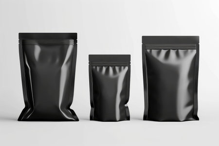 zip lock food packaging mockup isolated on transparent background. Generative AI..の素材