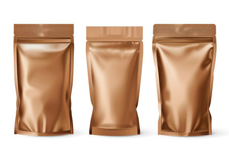 zip lock food packaging mockup isolated on transparent background. Generative AI..の素材