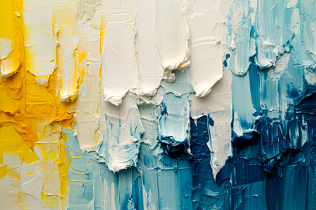 Colorful acrylic paint dripping with liquid drops. holi festival Generative AI.の素材
