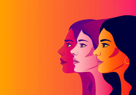 international women's day. Women's history month celebration background .generative ai.の素材