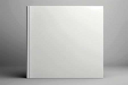 blank white book cover for mockup. isolated background . Generative AI.の素材