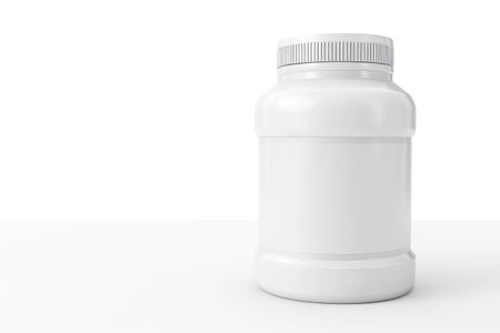 Protein supplement jar mockup for mockup and branding, AI generative.の素材