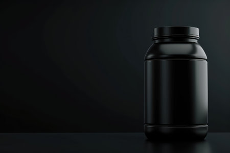 Protein supplement jar mockup for mockup and branding, AI generative.の素材