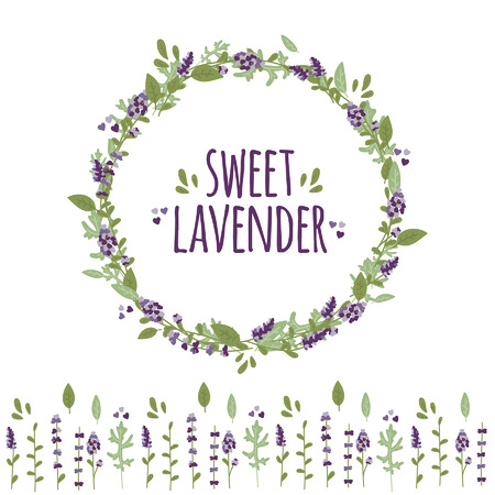 Vector floral wreath.のイラスト素材