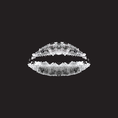 Watercolor lips.のイラスト素材