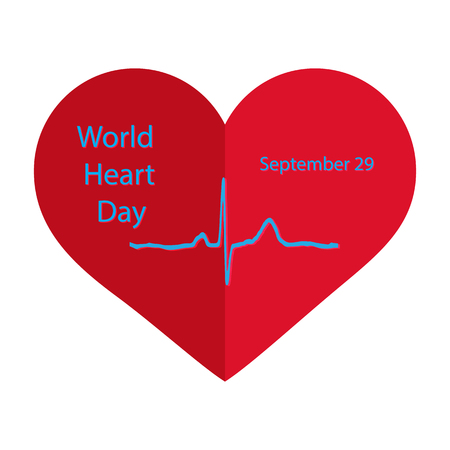 World Heart Day illustration.のイラスト素材