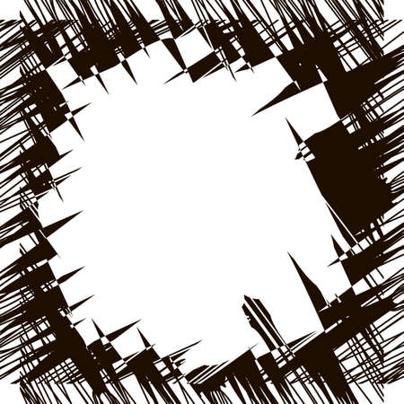 Scratched texture. Grunge texture. The background is black and white. Vector illustrationのイラスト素材