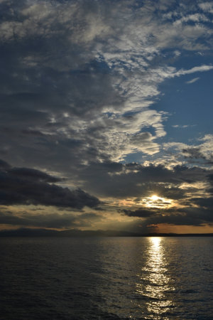 Summer sunsetの写真素材