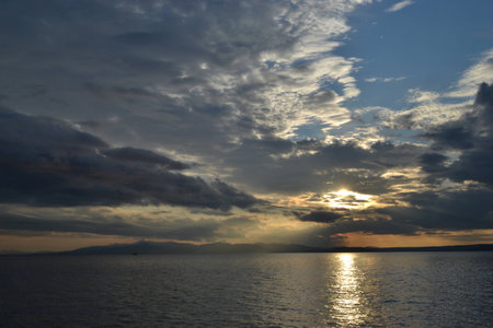 Summer sunset 4の写真素材