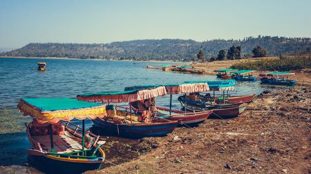 Dudhni Lake is one of the most scenic place and serene atmosphere with the huge waterfront in the Union Territory of India. Dudhni Lake is about 40 kms away from the Silvassa, Dadra and Nagar Haveli.の写真素材