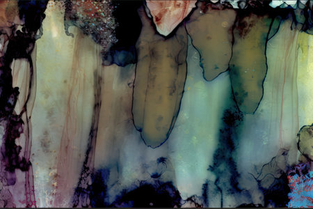 Watercolor abstract background. Hand-drawn illustration. Alcohol ink.の素材