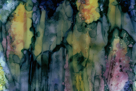 Abstract watercolor background. Hand-drawn illustration. Alcohol ink.の素材