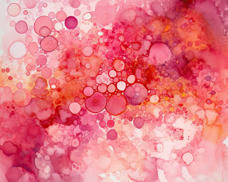 Abstract watercolor background with colorful splashes, stains and spots.の素材
