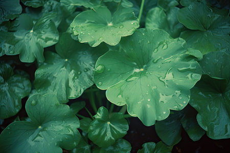 Centella asiatica or Asiatic pennywort or Indian pennywortの素材