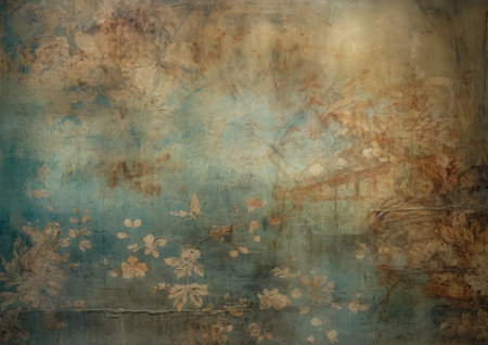 grunge wall, highly detailed textured background with space for your projectsの素材