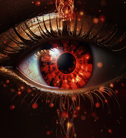 Eye of the devil. Eye of the devil. 3D renderingの素材