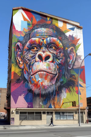 Mural art in Melbourne, Australiaの素材