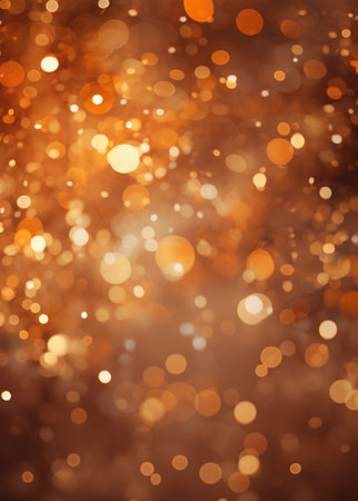 abstract gold bokeh background. christmas abstract background.の素材