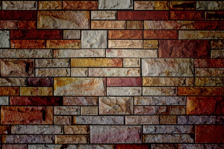 close-up brick color wall texture backgroundの写真素材