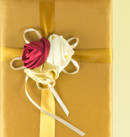 luxury gold give boxの写真素材