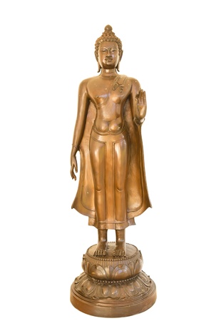 Buddha image isolate on white backgroundの写真素材