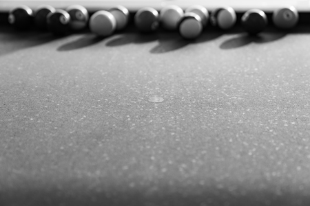 Vintage pool ball on black and white color background.の写真素材