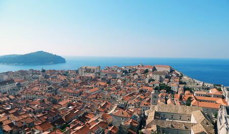 Dubrovnik in croatia view from the wall                    の写真素材