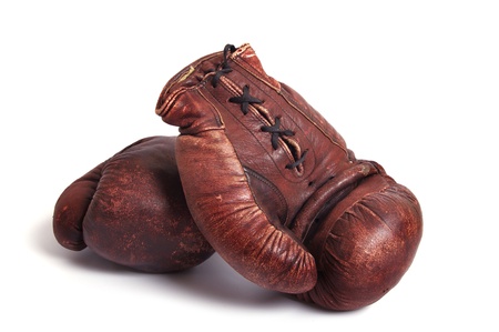 old boxing glovesの写真素材