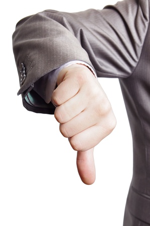 thumbs downの写真素材