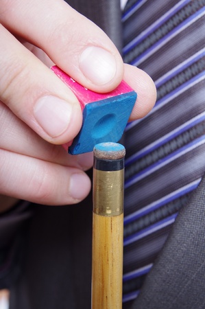 chalking cueの写真素材