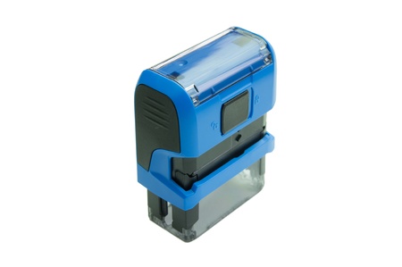blue stampの写真素材