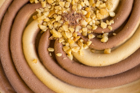 ice cream swirl close up