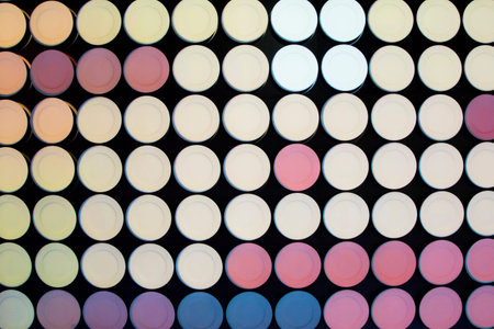 Colorful plates hanging on the wall