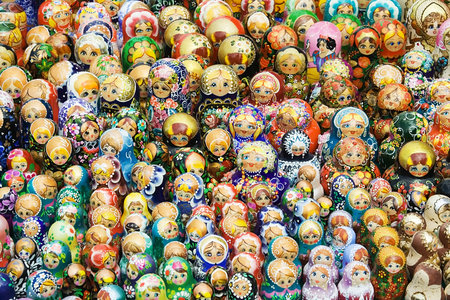 Russian traditional national toyの写真素材
