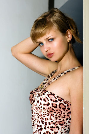 Portrait of the beautiful young girl