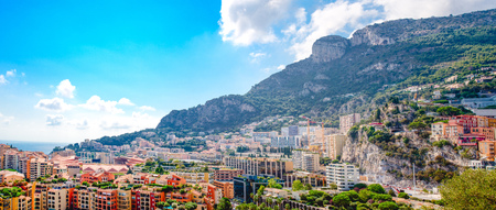 Panorama chic district in the Principality of Monaco.の写真素材