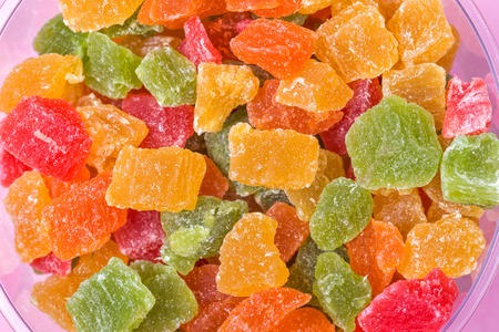 background of colorful dried fruits close-up.の写真素材