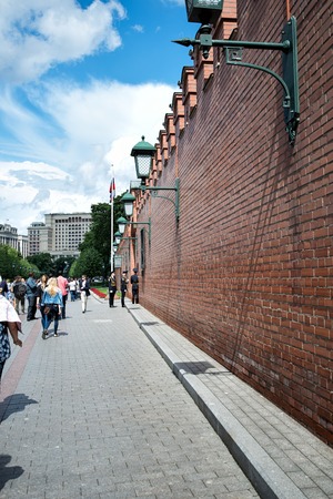 Russia Moscow June 2017. The Kremlin wall in Moscowのeditorial素材