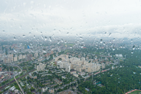 Moscow, Russia. View from a height of the city of Moscowの写真素材