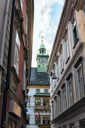 Graz, Austria. beautiful on the chapel in the old town.の写真素材