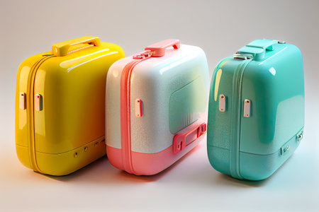 suitcases for travel. Generative AI, Generative, AI.の写真素材