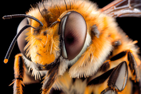 insect wasp maro close-up. Generative AI, Generative, AI.の写真素材