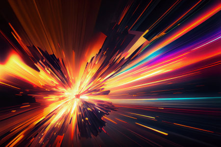 abstract space background. hyperjump. time travelの素材