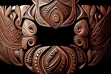 metal decoration close-up. Generative AI, Generative, AI.の素材