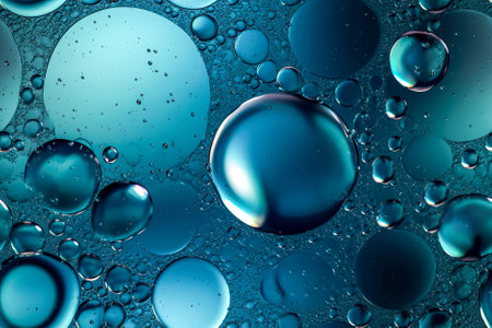tile. Seamless pattern. abstract background of water drops. Generative AI.の素材