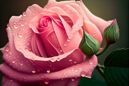 rose close up. Generative AI, Generative, AI.の素材